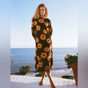 RHODE NWT Delilah Dress in Black Bombay Bloom